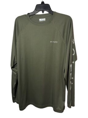 Columbia Long Sleeve Performance Tee - Olive Green